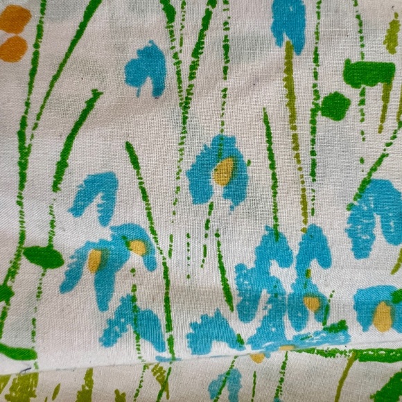 Vintage Pillowcase Garden Butterfly Flower Garden 1970’s Burlington - Picture 8 of 11